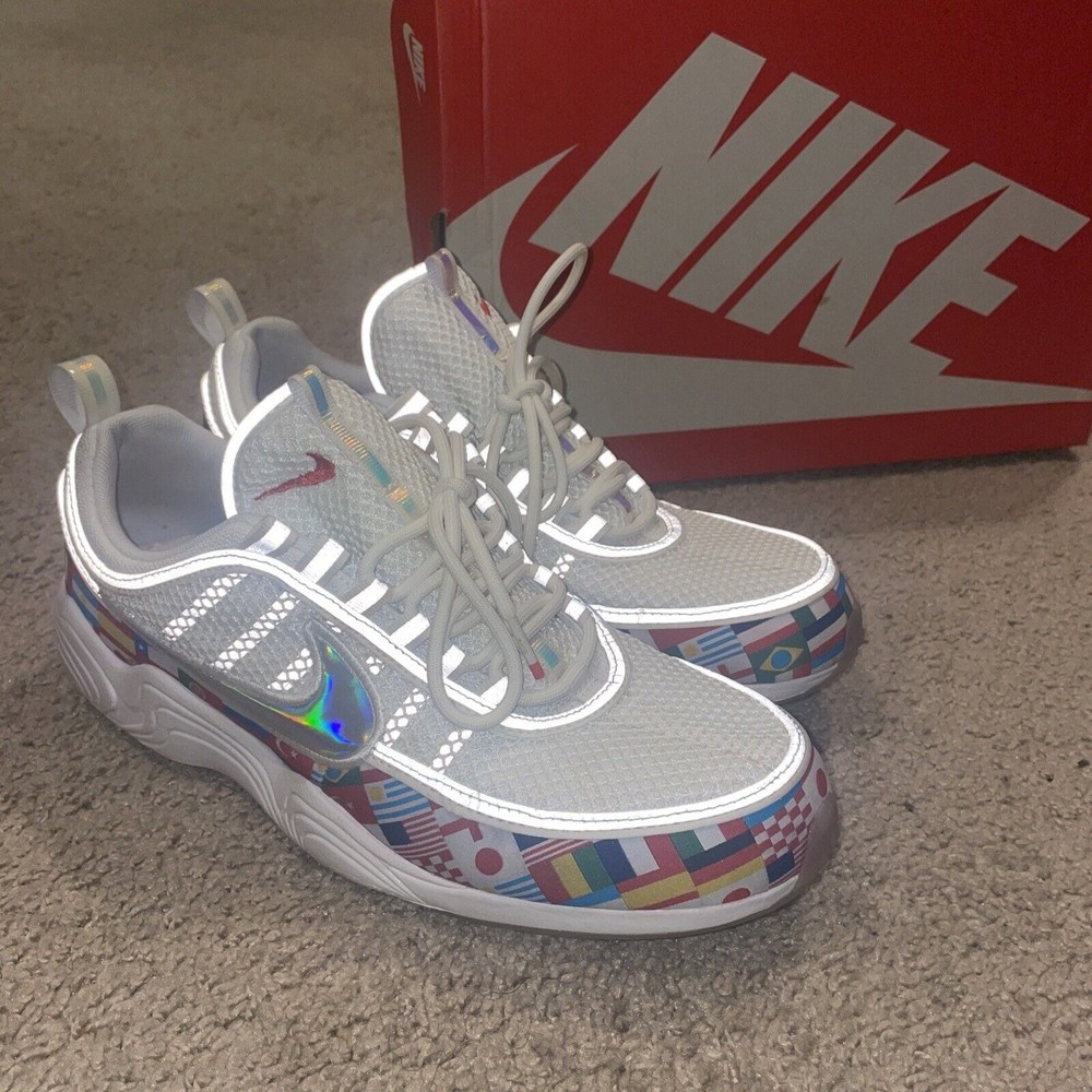 Nike Air Zoom Spiridon '16 NIC QS  White Multi Color AO5121 100 Size 9.5